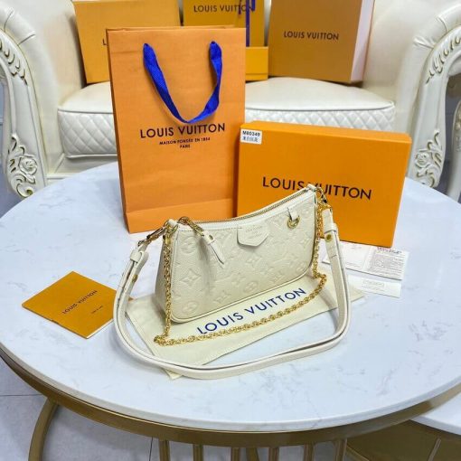 Louis Vuitton Monogram Empreinte Easy Pouch On Strap M81066 Creme - Image 9