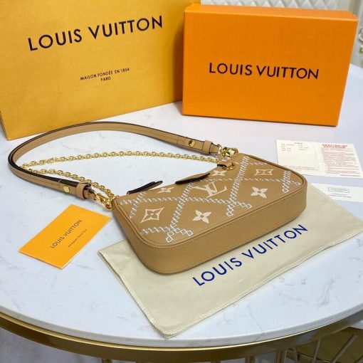 Louis Vuitton Monogram Empreinte Easy Pouch On Strap M81137 Arizona Beige - Image 12