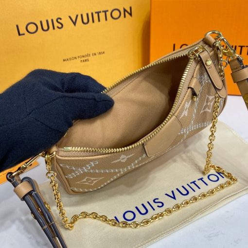 Louis Vuitton Monogram Empreinte Easy Pouch On Strap M81137 Arizona Beige - Image 18