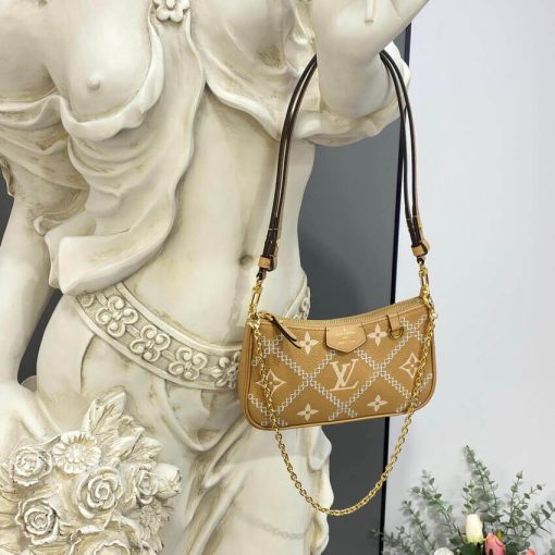 Louis Vuitton Monogram Empreinte Easy Pouch On Strap M81137 Arizona Beige - Image 8