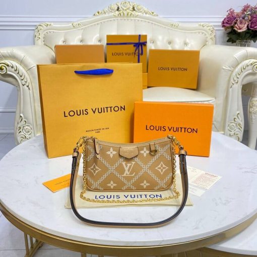 Louis Vuitton Monogram Empreinte Easy Pouch On Strap M81137 Arizona Beige - Image 9
