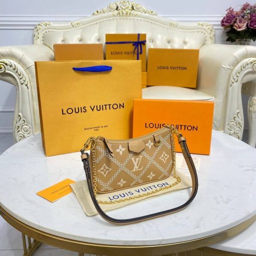Louis Vuitton Monogram Empreinte Easy Pouch On Strap M81137 Arizona Beige - Image 10