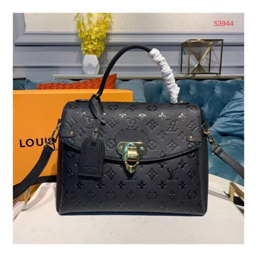 Louis Vuitton Monogram Empreinte Georges MM M53944 M53945 Black - Image 2
