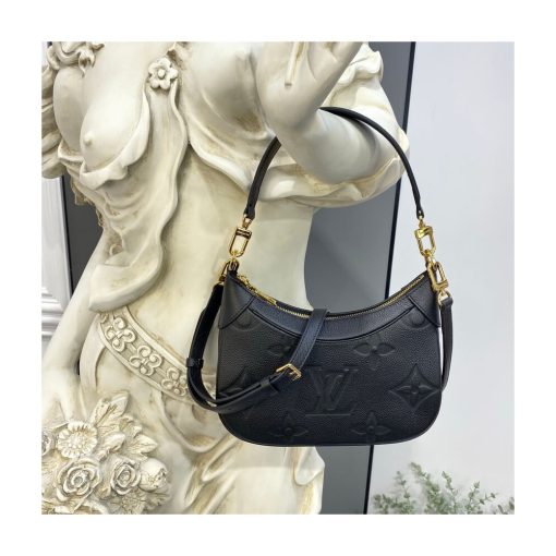 Louis Vuitton Monogram Empreinte Leather Bagatelle M46002 Black - Image 2