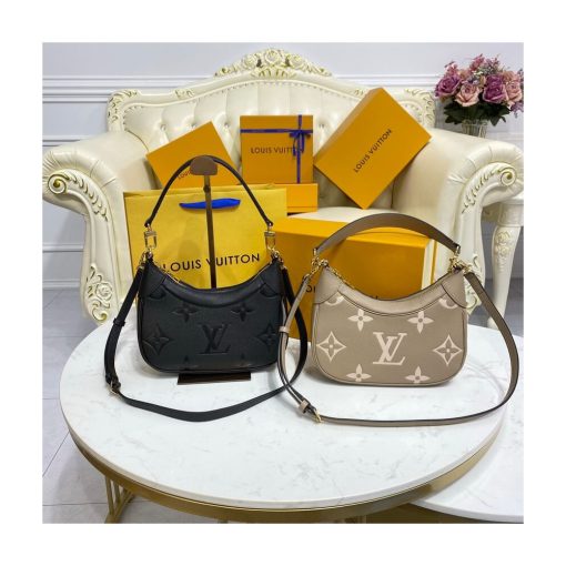 Louis Vuitton Monogram Empreinte Leather Bagatelle M46002 Black - Image 13