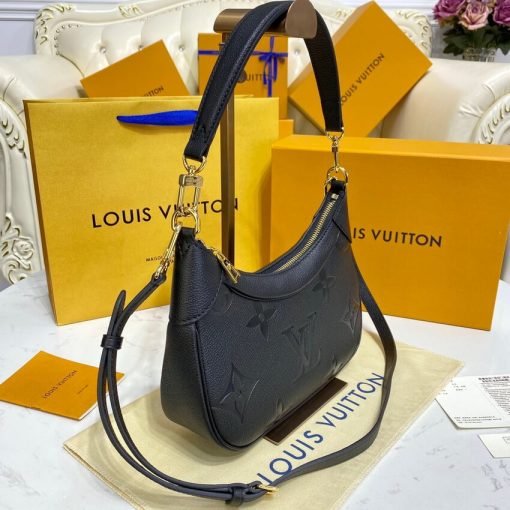 Louis Vuitton Monogram Empreinte Leather Bagatelle M46002 Black - Image 3