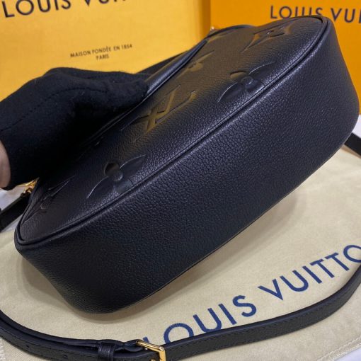 Louis Vuitton Monogram Empreinte Leather Bagatelle M46002 Black - Image 7