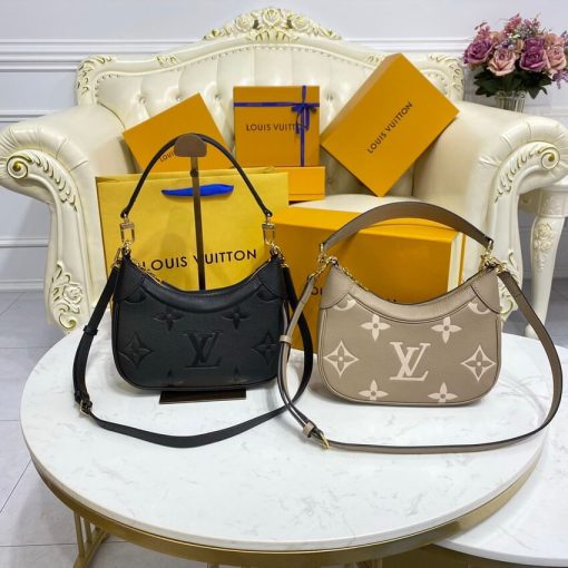Louis Vuitton Monogram Empreinte Leather Bagatelle M46002 Black - Image 13