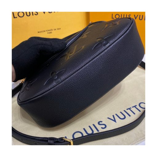 Louis Vuitton Monogram Empreinte Leather Bagatelle M46002 Black - Image 7
