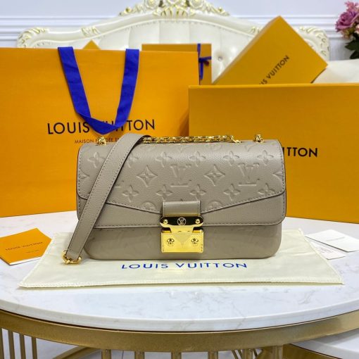 Louis Vuitton Monogram Empreinte Leather Marceau Bag M46199 Dove Gray - Image 4