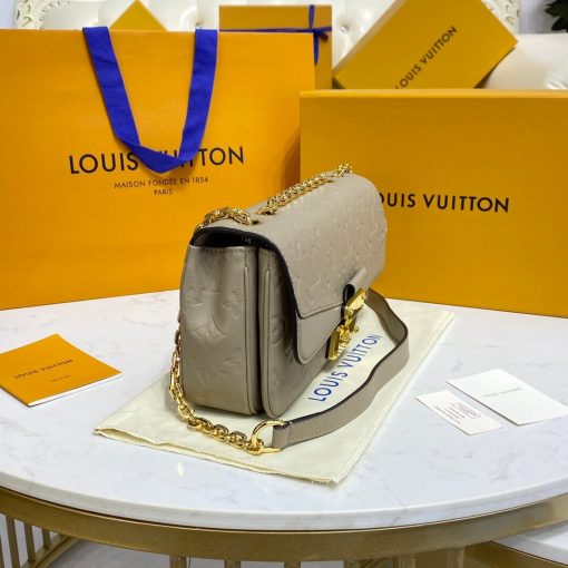 Louis Vuitton Monogram Empreinte Leather Marceau Bag M46199 Dove Gray - Image 5
