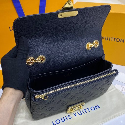 Louis Vuitton Monogram Empreinte Leather Marceau Bag M46200 Black - Image 12