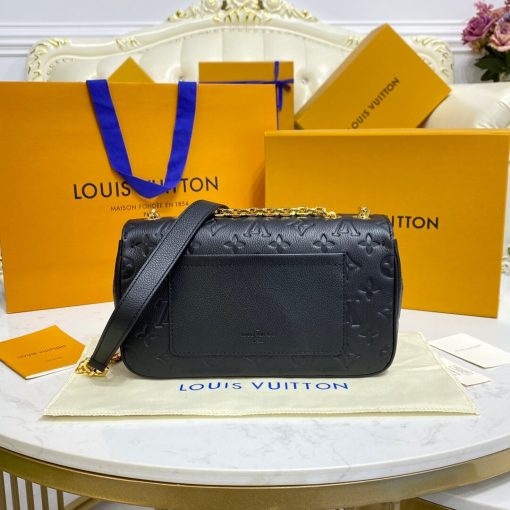 Louis Vuitton Monogram Empreinte Leather Marceau Bag M46200 Black - Image 6