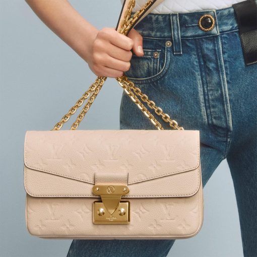Louis Vuitton Monogram Empreinte Leather Marceau Bag M46201 Cream - Image 2