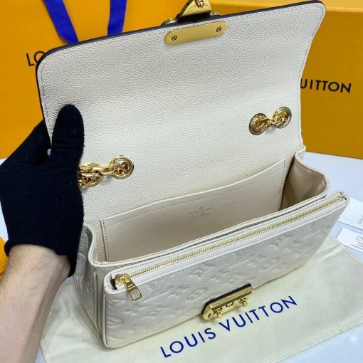 Louis Vuitton Monogram Empreinte Leather Marceau Bag M46201 Cream - Image 11