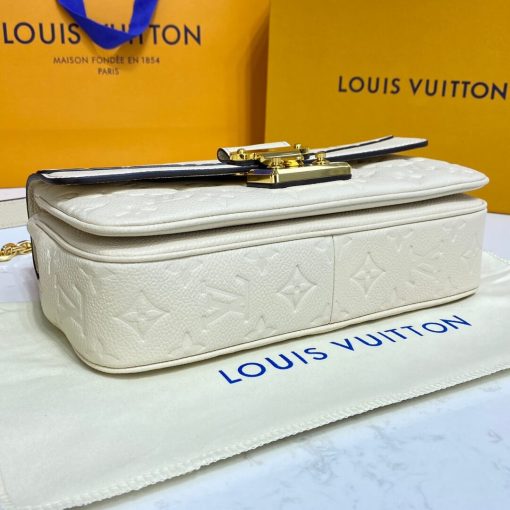 Louis Vuitton Monogram Empreinte Leather Marceau Bag M46201 Cream - Image 6