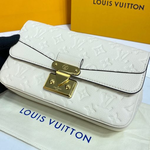 Louis Vuitton Monogram Empreinte Leather Marceau Bag M46201 Cream - Image 7