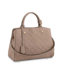 Louis Vuitton Monogram Empreinte Leather Montaigne MM M41048 Grey