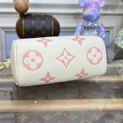 Louis Vuitton Monogram Empreinte Leather Nano Speedy M81913 Creme/Pink - Image 7