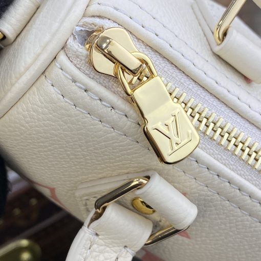 Louis Vuitton Monogram Empreinte Leather Nano Speedy M81913 Creme/Pink - Image 10