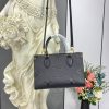 Louis Vuitton Monogram Empreinte Leather Onthego PM M45660 Black