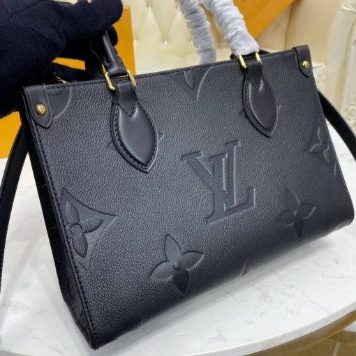Louis Vuitton Monogram Empreinte Leather Onthego PM M45660 Black - Image 5