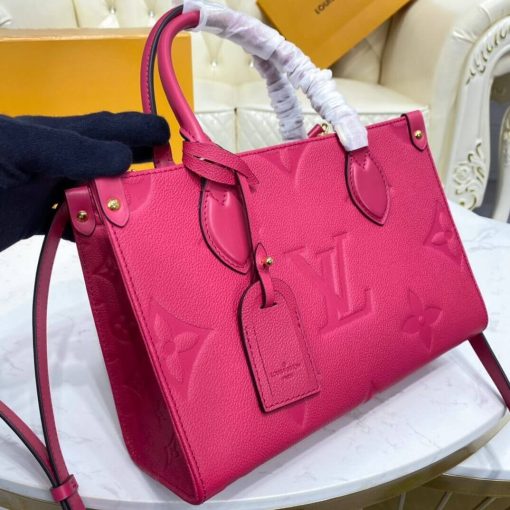 Louis Vuitton Monogram Empreinte Leather Onthego PM M45660 Rosy - Image 6