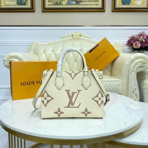 Louis Vuitton Monogram Empreinte Leather Onthego PM M45660 White - Image 4