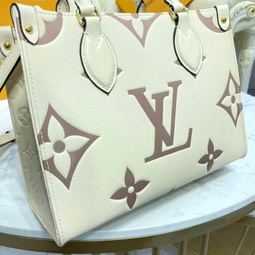 Louis Vuitton Monogram Empreinte Leather Onthego PM M45660 White - Image 5