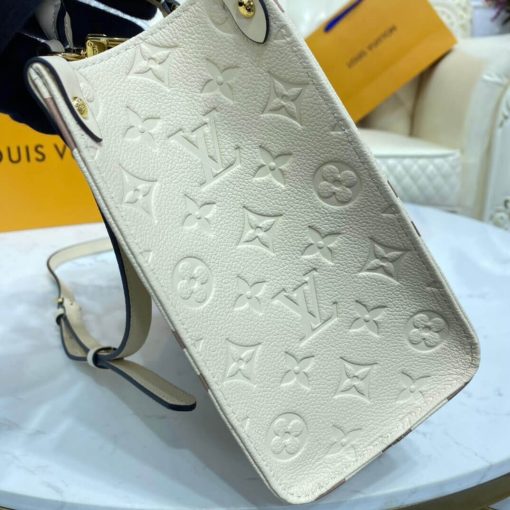 Louis Vuitton Monogram Empreinte Leather Onthego PM M45660 White - Image 7