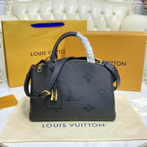 Louis Vuitton Monogram Empreinte Leather Petit Palais M58916 Black - Image 5