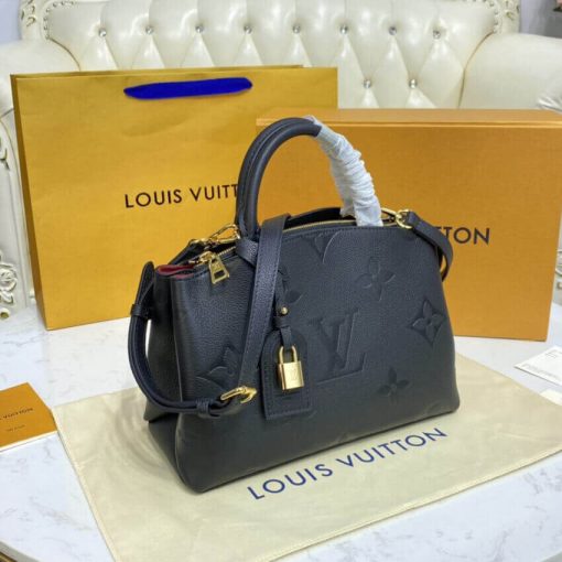 Louis Vuitton Monogram Empreinte Leather Petit Palais M58916 Black - Image 6