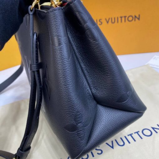 Louis Vuitton Monogram Empreinte Leather Petit Palais M58916 Black - Image 9