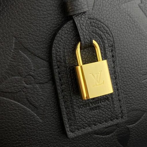 Louis Vuitton Monogram Empreinte Leather Petit Palais M58916 Black - Image 11