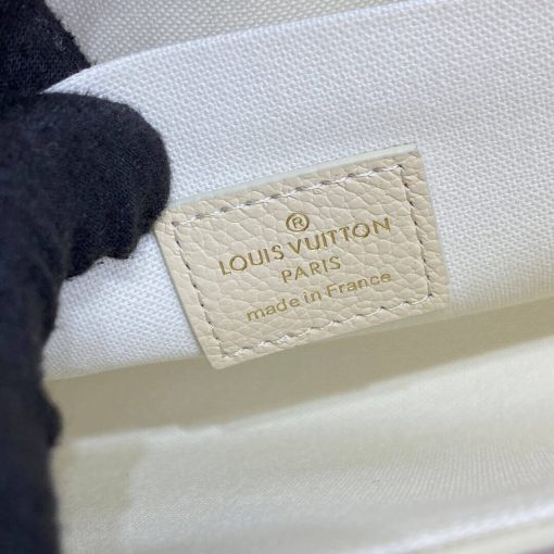 Louis Vuitton Monogram Empreinte Leather Pochette Felicie M82047 Creme/Pink - Image 17