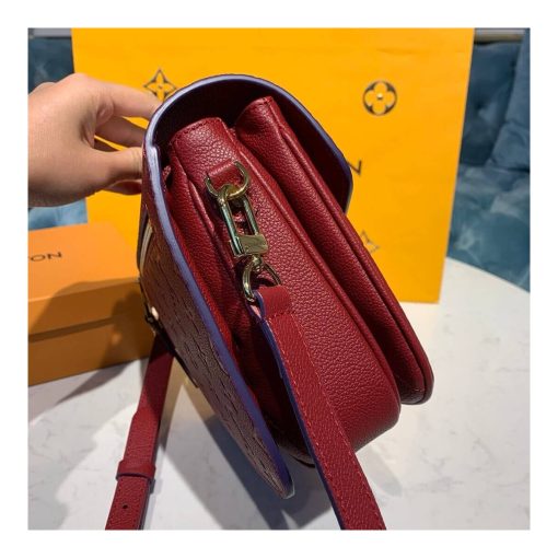 Louis Vuitton Monogram Empreinte Leather Pochette Métis M41487 M44881 Burgundy - Image 4