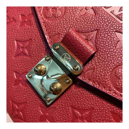 Louis Vuitton Monogram Empreinte Leather Pochette Métis M41487 M44881 Burgundy - Image 7