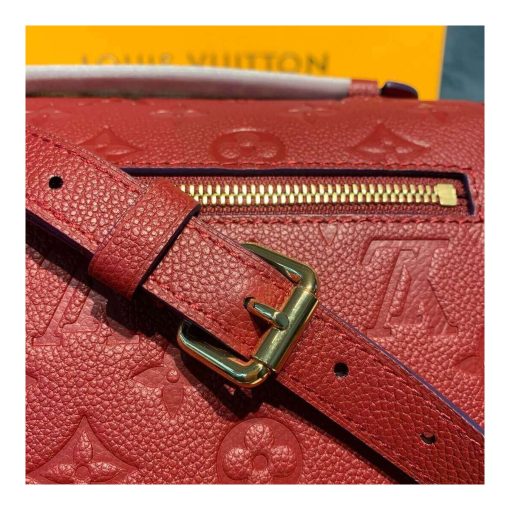 Louis Vuitton Monogram Empreinte Leather Pochette Métis M41487 M44881 Burgundy - Image 8