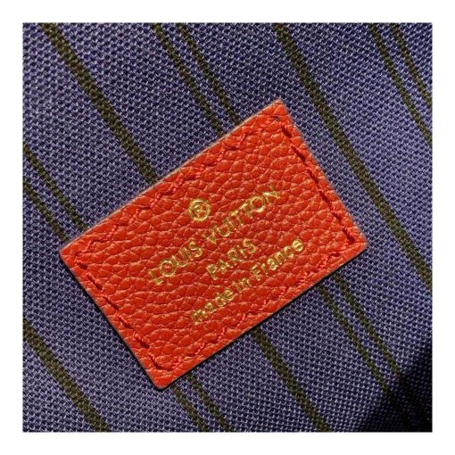Louis Vuitton Monogram Empreinte Leather Pochette Métis M41487 M44881 Burgundy - Image 9