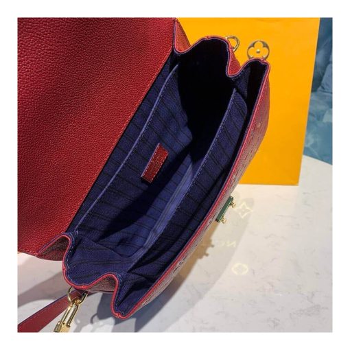 Louis Vuitton Monogram Empreinte Leather Pochette Métis M41487 M44881 Burgundy - Image 10