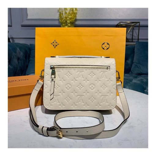 Louis Vuitton Monogram Empreinte Leather Pochette Métis M41487 M44881 White - Image 2