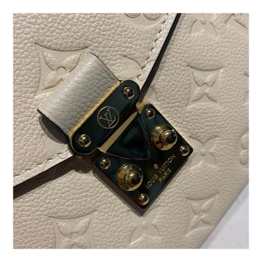 Louis Vuitton Monogram Empreinte Leather Pochette Métis M41487 M44881 White - Image 6