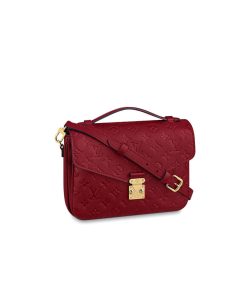 Louis Vuitton Monogram Empreinte Leather Pochette Métis M41487 M44881 Burgundy
