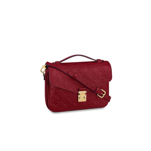 Louis Vuitton Monogram Empreinte Leather Pochette Métis M41487 M44881 Burgundy