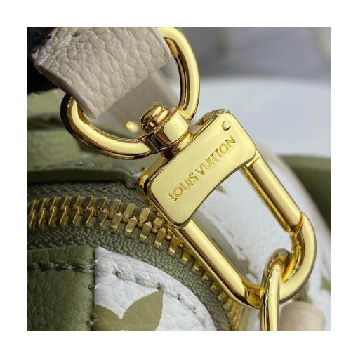 Louis Vuitton Monogram Empreinte Leather Speedy Bandouliere 20 M46118 M46088 Khaki - Image 11