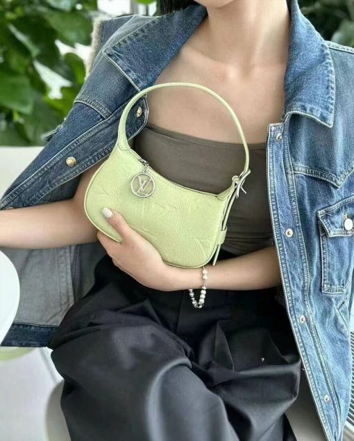 Louis Vuitton Monogram Empreinte Mini Moon Bag Green - Image 5