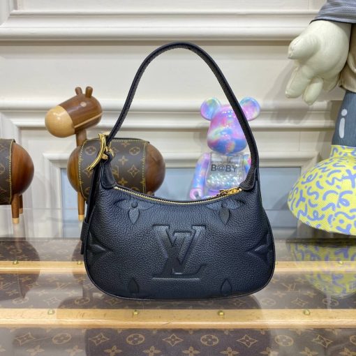 Louis Vuitton Monogram Empreinte Mini Moon Bag Black - Image 3