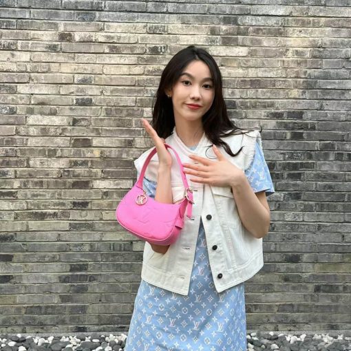 Louis Vuitton Monogram Empreinte Mini Moon Bag Pink - Image 3