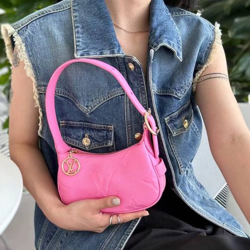 Louis Vuitton Monogram Empreinte Mini Moon Bag Pink - Image 5
