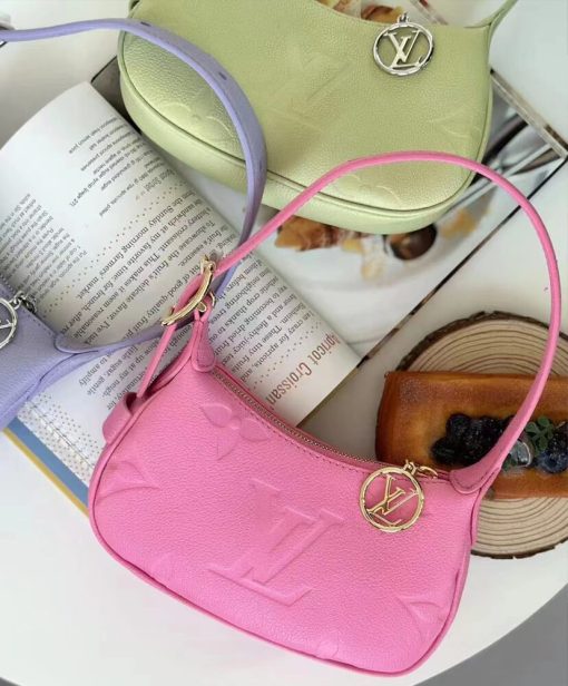Louis Vuitton Monogram Empreinte Mini Moon Bag Pink - Image 6